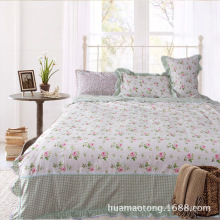 Korea Style Cotton Duvet Cover Set for Home Textile Design